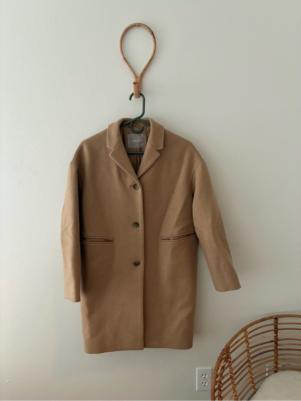 Everlane Cocoon Coat in Tan